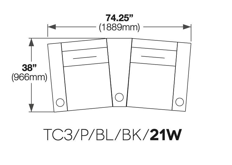 Salamander Designs AV Basics TC3 Two-Seat Combination Wedge - Image 4