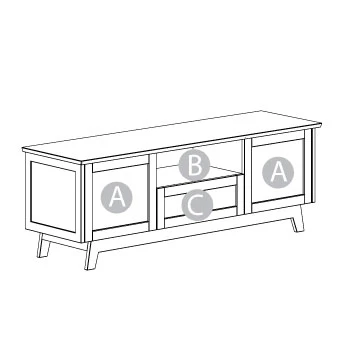 Salamander AV Basics SDAV5 7225 Cabinet - Image 5