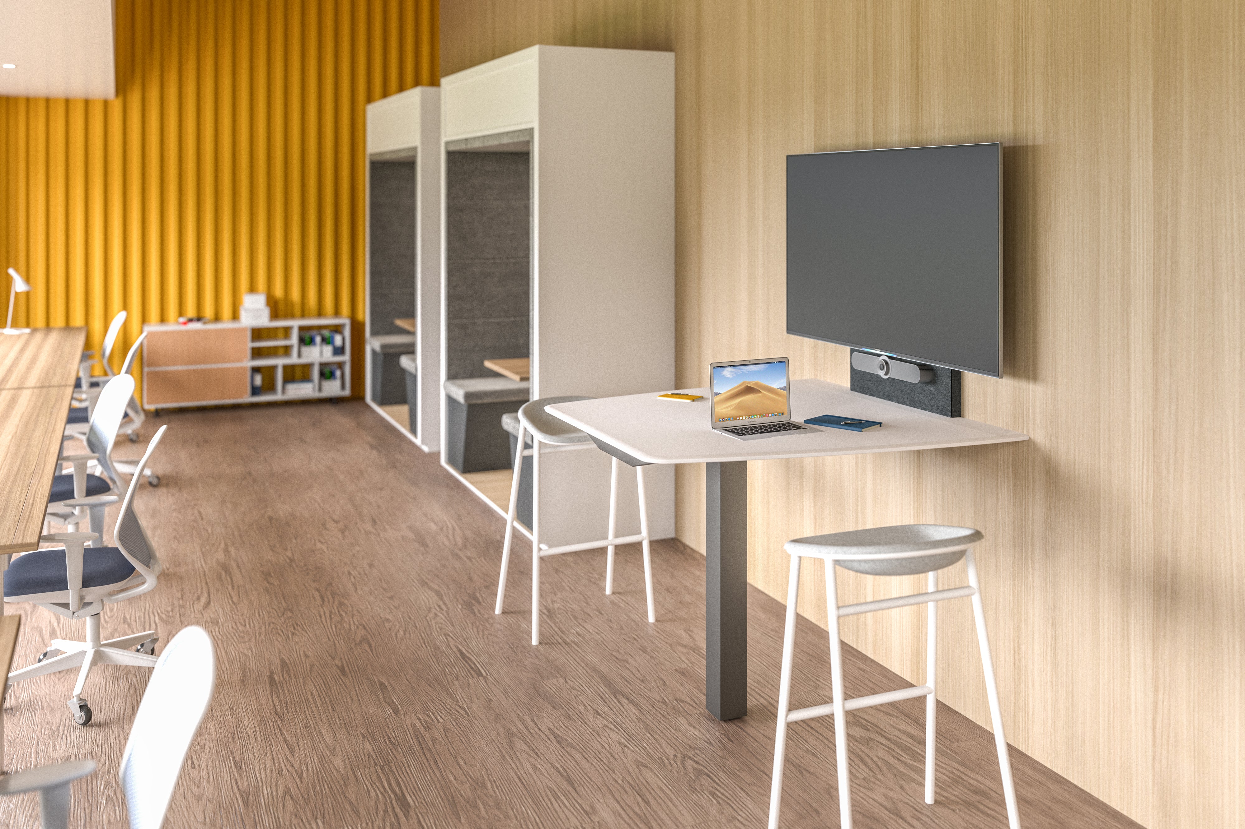 Salamander Unifi Huddle Lite Conference Table with Solid Top - Image 10