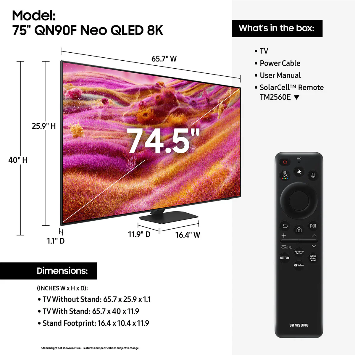 Samsung QN90F 75 Inch Class Neo QLED 4K Vision AI Smart TV (2025) - Image 6