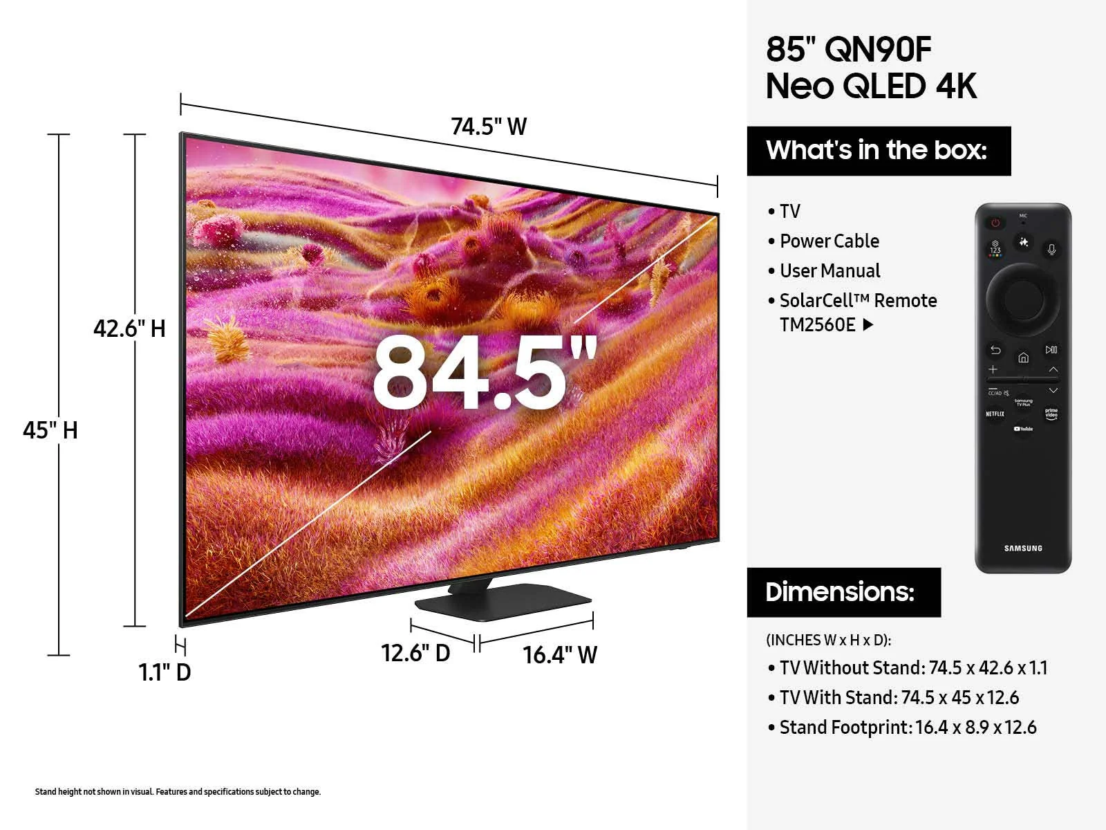Samsung QN90F 85 Inch Class Neo QLED 4K Vision AI Smart TV (2025) - Image 5
