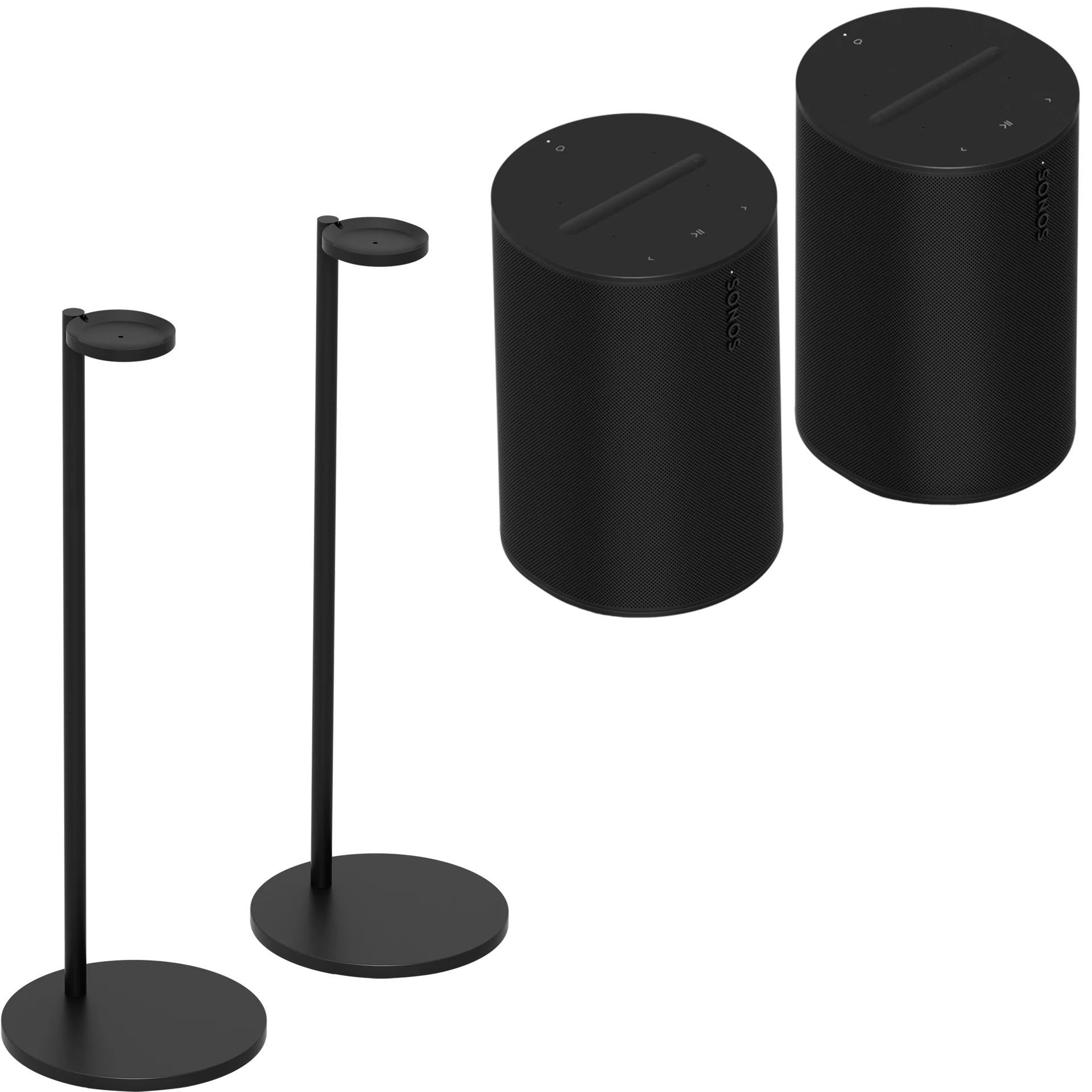 Sonos 2 Room Set Bundle w/ Sonos Speaker Floor Stands for Era 100 Speakers