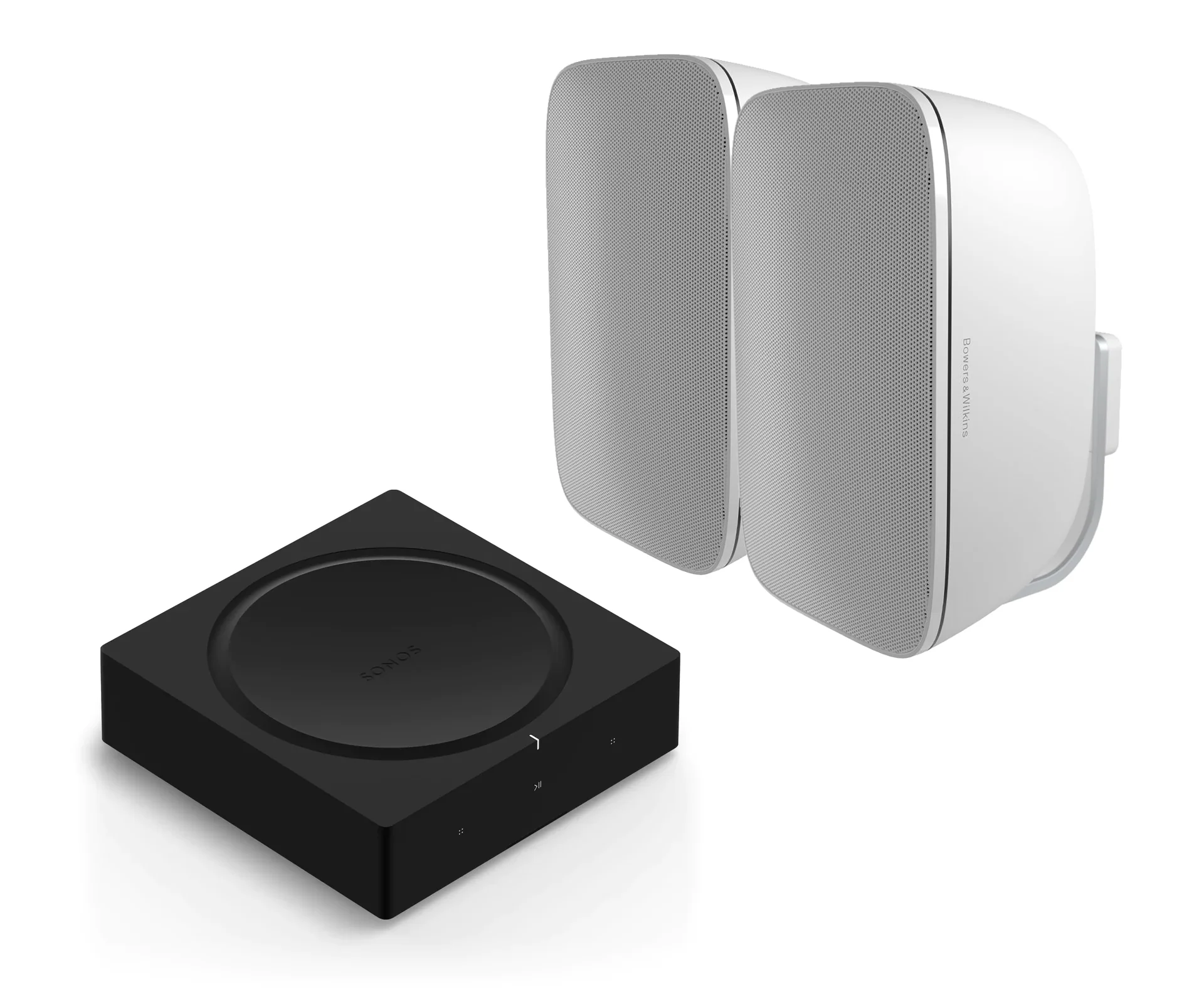 Sonos AMP 2-Channel Bundle With Bowers & Wilkins AM-1 Outdoor Speakers (Pair) - Image 2