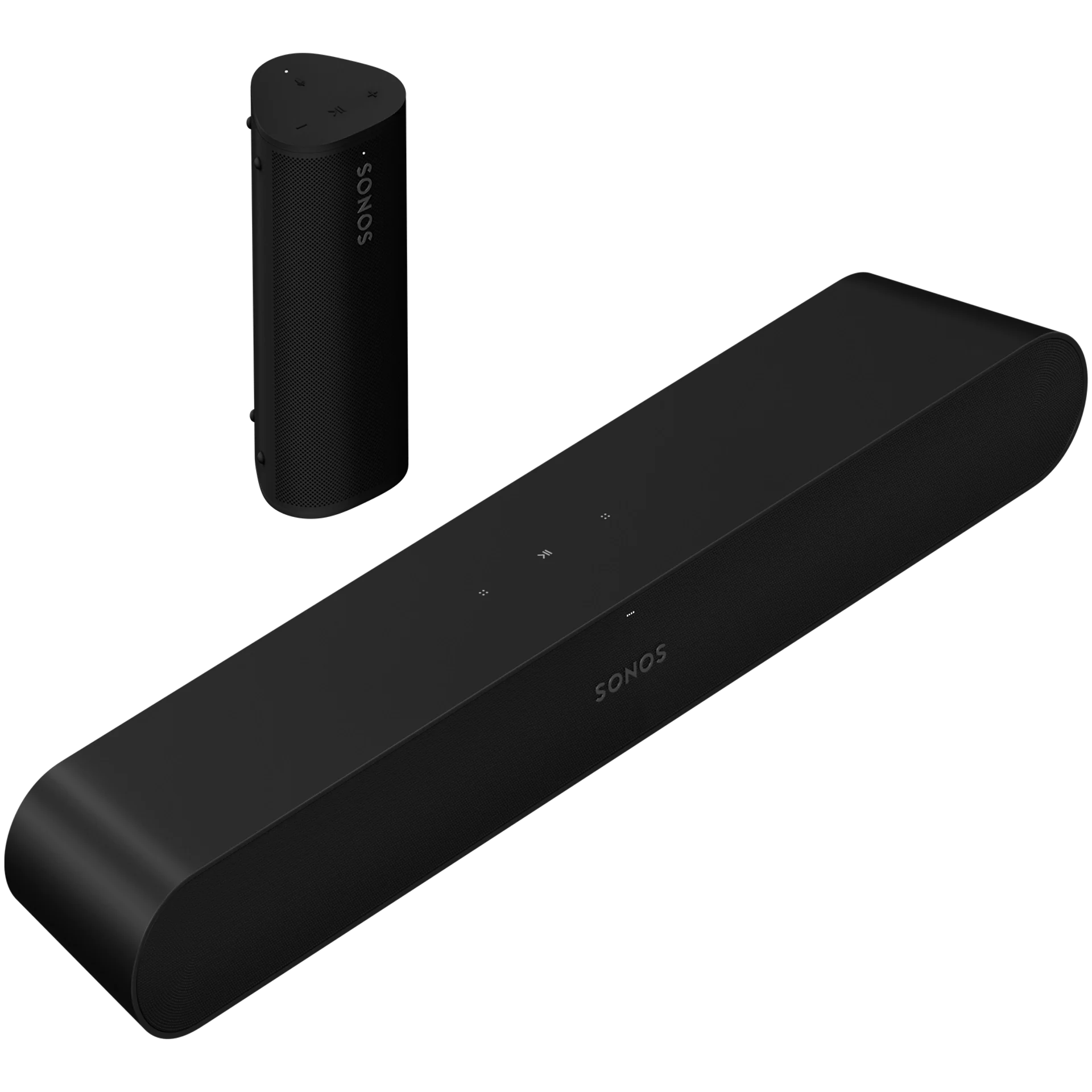 Sonos 2 Room Set with Ray Soundbar and Roam 2 Portable Speaker