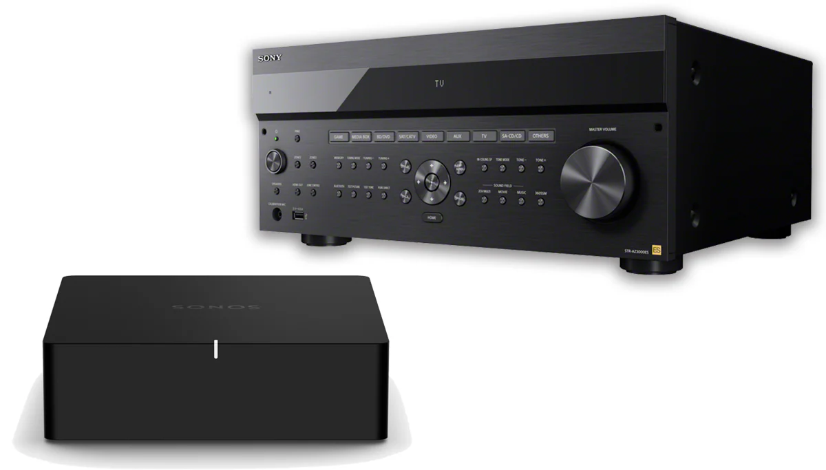 Sony STR-AZ3000ES 9.2 Channel 8K A/V Receiver Bundle with Sonos Port