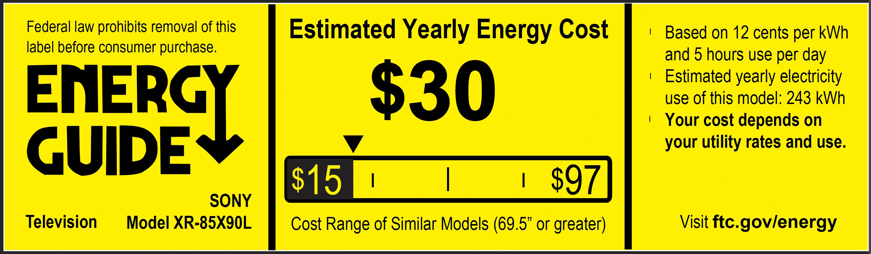 Sony XR85X90L BRAVIA XR 85 Inch Class X90L Full Array LED 4K HDR Google TV - Image 11