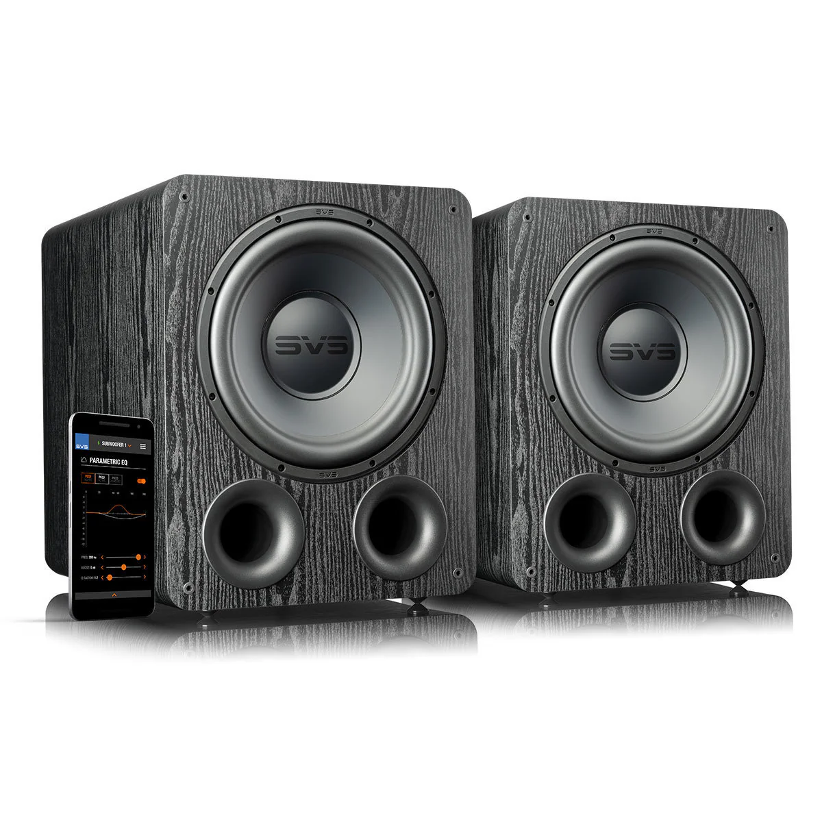 SVS PB-2000 Pro 12 Inch Ported Subwoofer - Pair (Premium Black Ash)