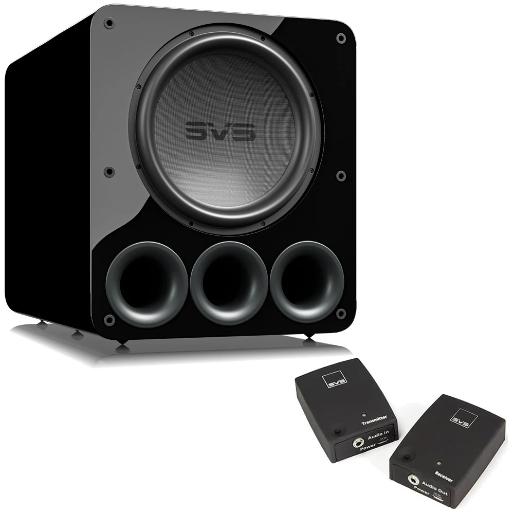 SVS PB-5000 R|Evolution 15 Inch Ported Powered Subwoofer with SoundPath Wireless Audio Adapter