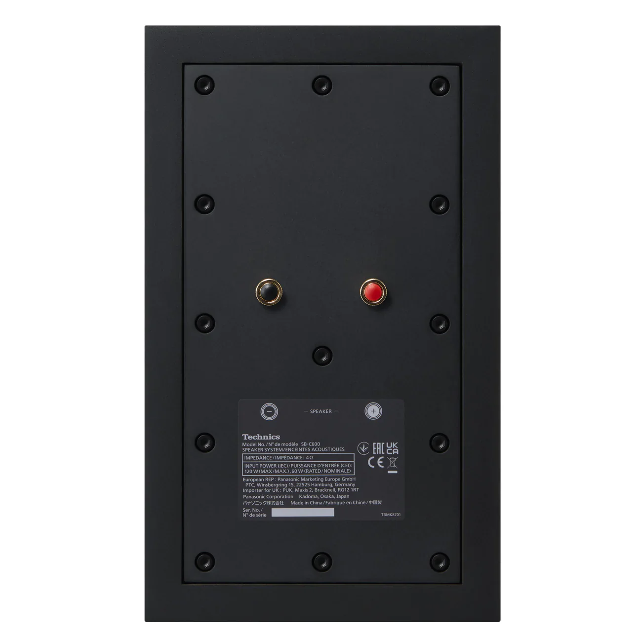 Technics SB-C600-K Bookshelf Speaker System (Pair) - Image 5