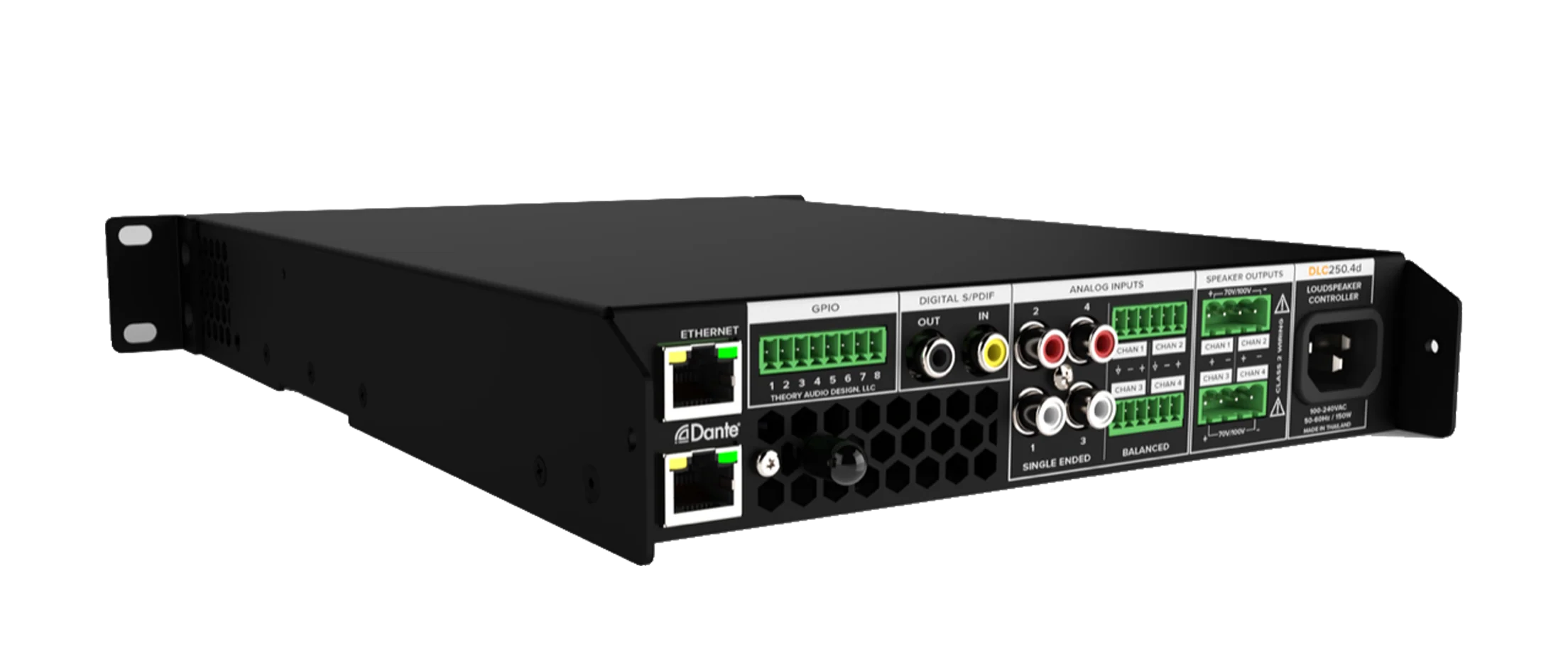 Theory DLC-250.4.d 250W 4-Channel Distribution Loudspeaker Controller w/ Dante & AES67 - Image 4