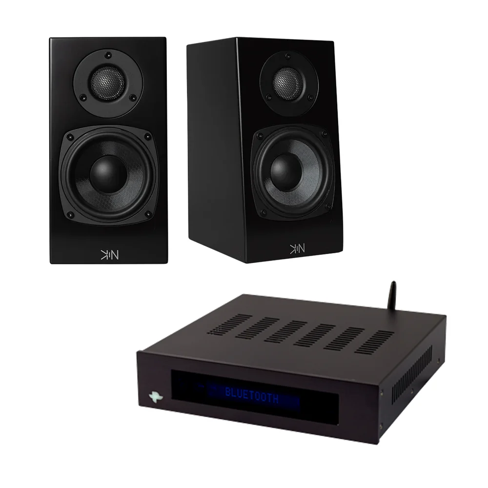 KIN by Totem Amp 2-Channel Amplifier Bundle with Kin One Monitor Speakers - Image 2