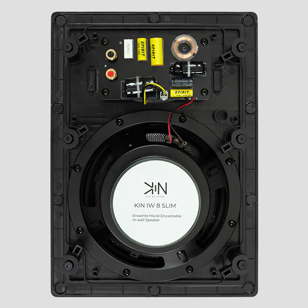 KIN by Totem Architectural IW8 Slim In-Wall 8 Inch Speaker - Pair (Black) - Image 4