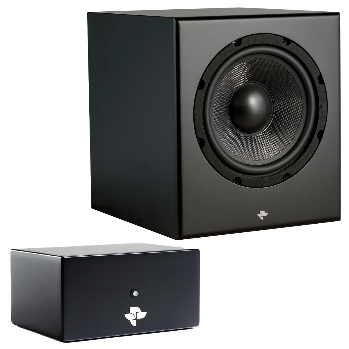 KIN by Totem Sub 8 Powered 8 Inch Subwoofer (2nd Gen.) Bundle with Link Wireless Transmitter
