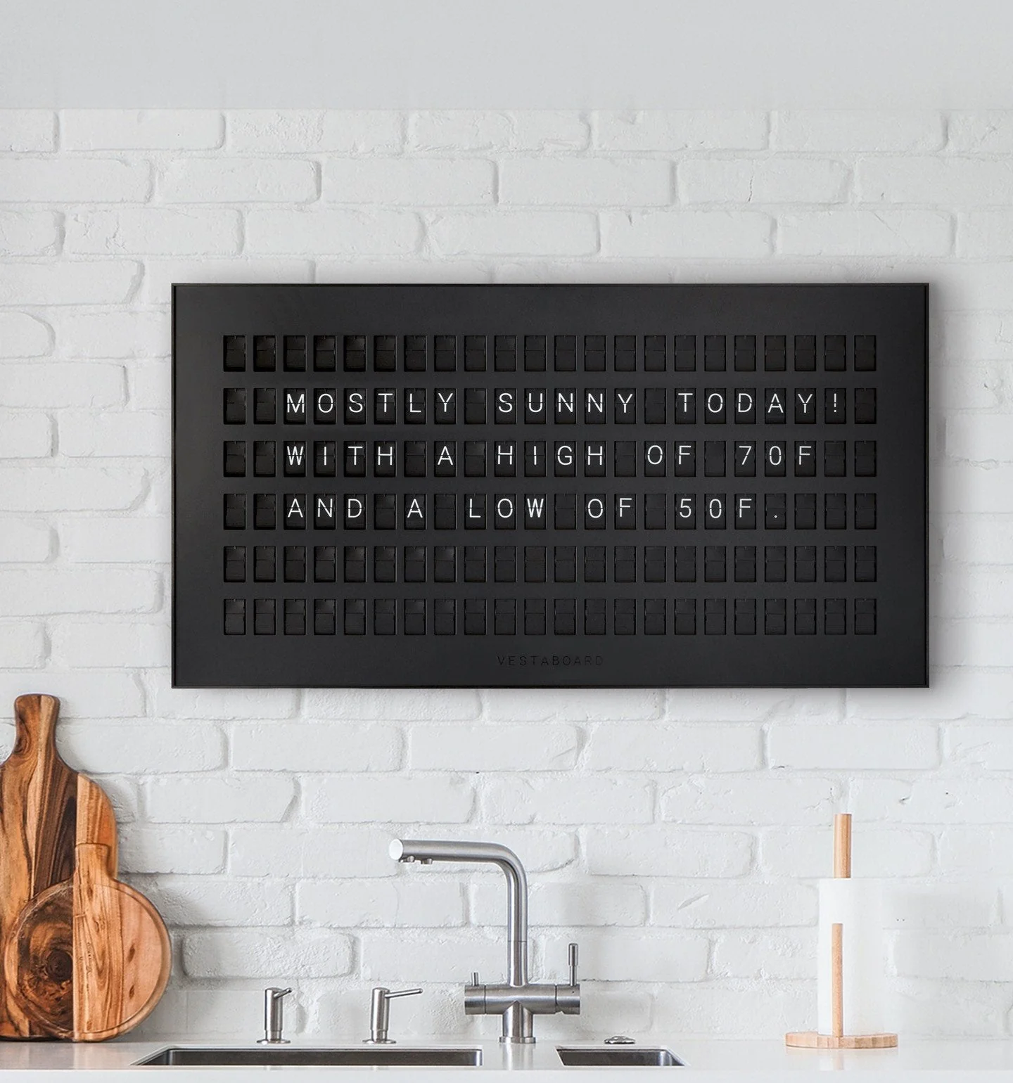 Vestaboard Mechanical Smart Messaging Display (Black) - Image 5