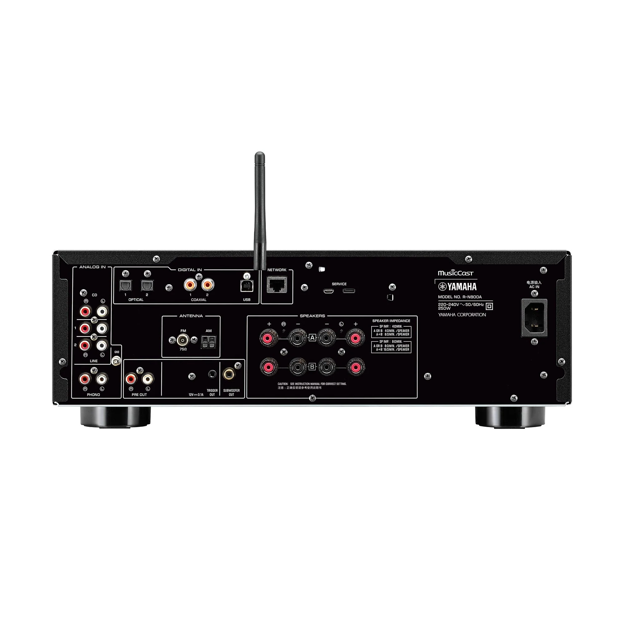Yamaha R-N800A Network Receiver with Phono and Built-in DAC - Image 4